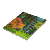 オレゴ日本のン州ポートランドの秋の庭 タイル (側面)