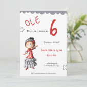 オレセビラナフラメンコダンサー誕生日 招待状 (スタンド正面)