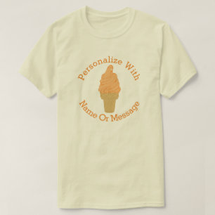 オレパーソナライズされたンジアイスクリームコーンTシャツ Tシャツ