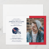 オレミスフットボールヘルメット | ダークブルー 案内状 (正面/裏面)