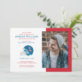 オレミス フットボール ヘルメット | ライトブルー 案内状 (スタンド正面)