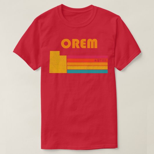 オレムユタヴィンテージ動揺して土産 Tシャツ (デザイン正面)