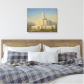 オレムユタ絵を描テンプル™ LDS Wall Art Canvas キャンバスプリント (インサイチュ (寝室))