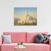 オレムユタ絵を描テンプル™ LDS Wall Art Canvas キャンバスプリント (インサイチュ (リビング))