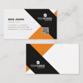 オレモダンンジ企業の&プロフェッショナル 名刺 (正面/裏面)