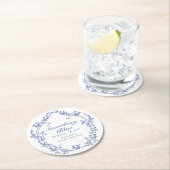 オレリア シノワズリー サムシングブルー ブライズシャワー ラウンドペーパーコースター (インサイチュ)