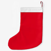 オレンおもしろいジキャットカスタム文字 スモールクリスマスストッキング (裏面)