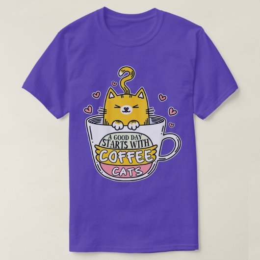 オレンおもしろいジキャットコーヒーマグ猫かわいい猫好きギ Tシャツ (デザイン正面)