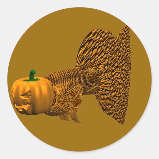 オレンおもしろいジグピー ラウンドシール (正面)