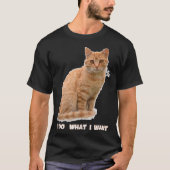 オレンおもしろいジ色のタビー猫好きの贈り物 Tシャツ (正面)