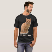オレンおもしろいジ色のタビー猫好きの贈り物 Tシャツ (正面フル)