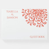 オレンお洒落ジレッド結婚・フローリッシュ ゲストブック (正面)