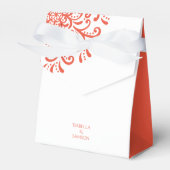 オレンお洒落ジレッド結婚・フローリッシュ フェイバーボックス (正面サイド)