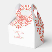 オレンお洒落ジレッド結婚・フローリッシュ フェイバーボックス (裏面サイド)