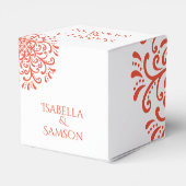 オレンお洒落ジレッド結婚・フローリッシュ フェイバーボックス (裏面サイド)