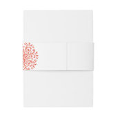 オレンお洒落ジレッド結婚・フローリッシュ 招待状ベリーバンド (裏面例)