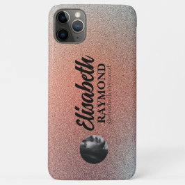 オレンかわいらしジグリッターの写真と名前 iPhone 11 PRO MAXケース