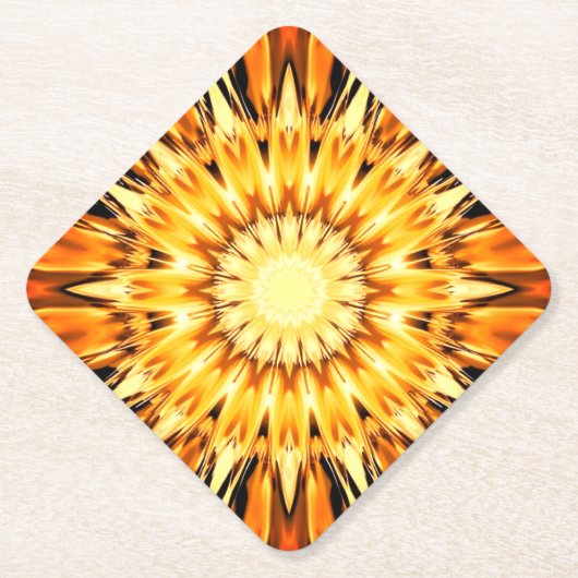 オレンかわいらしジスターバストデザイン紙コースター ペーパーコースター (正面)