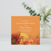 オレンかわいらしジデイジー花卒業 招待状 (スタンド正面)