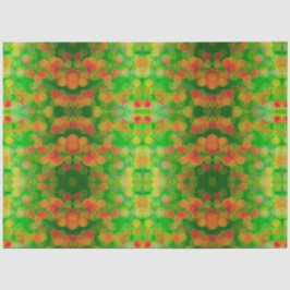 オレンかわいらしジピンクグリーンレモンスポットティッシュペーパー 薄葉紙