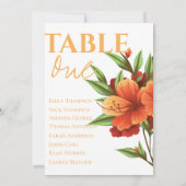 オレンかわいらしジフローラエレガントなウェディングテーブルの座席 (裏面)