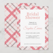 オレンかわいらしジプライ縁どドホワイトブライダルシャワー 招待状 (正面/裏面)