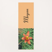 オレンかわいらしジユリ写真 ヨガマット (正面)