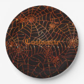 オレンきらめくジクモの巣 ペーパープレート (正面)