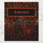 オレンきらめくジクモの巣 ワインラベル (シングルラベル)