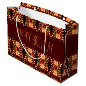 オレンすごいかわいらしジュ花誕生日抱き枕 ラージペーパーバッグ (裏面アングル)