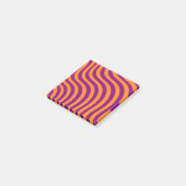 オレンはっきりしたジパープルゼブラストライプミニマ鮮やかリスト ポストイット (アングル)