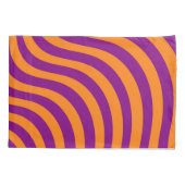 オレンはっきりしたジパープルゼブラストライプ春夏 枕カバー (裏面)