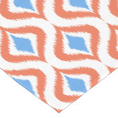 オレンはっきりしたジAzureブルーイカットオジーアートパターン ショートテーブルランナー (コーナー)