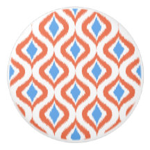 オレンはっきりしたジAzureブルーイカットオジーアートパターン