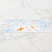 オレンぶら下がったジ折り紙紙クレーズアジア結婚ズ ペットボトルラベル (シングルラベル)