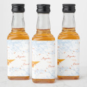 オレンぶら下がったジ折り紙紙クレーズアジア結婚ズ リキュールボトルラベル (ボトル)