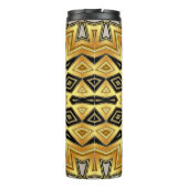 オレンインスパイアジブラックイエローアールデコマンダラ タンブラー (裏面)