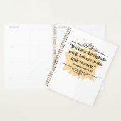 オレンインスパイアジミニマリストバガバドギタ引用文 プランナー手帳 (ディスプレー)