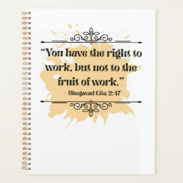 オレンインスパイアジミニマリストバガバドギタ引用文 プランナー手帳