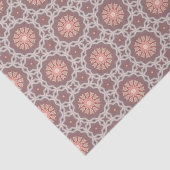 オレンエレガントジとトープの幾何モダンパターン 薄葉紙 (詳細)