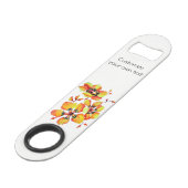 オレンエレガントジの花カスタマイズ – あなた自身 スピード栓抜き (裏面アングル)