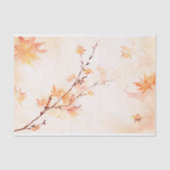 オレンエレガントジウォーターカラーメープル葉ズ秋秋 薄葉紙 (正面)