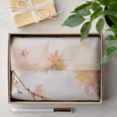 オレンエレガントジウォーターカラーメープル葉ズ秋秋 薄葉紙 (ギフト)