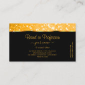 オレンエレガントジグリッター発光スターズのロモダンゴ 名刺 (裏面)