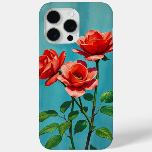 オレンエレガントジバラフローラモバイルケース Case-Mate iPhoneケース (裏面)