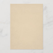 オレンエレガントジバラ水彩フローラRSVPカード アドバイスカード (裏面)