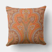 オレンエレガントジパリジャンペイズリー装飾用クッション クッション (裏面)