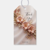 オレンエレガントジピーチフローラギフトラベル ギフトタグ (裏面)
