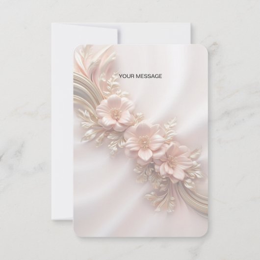 オレンエレガントジピーチフローラサンキューカード サンキューカード (裏面)