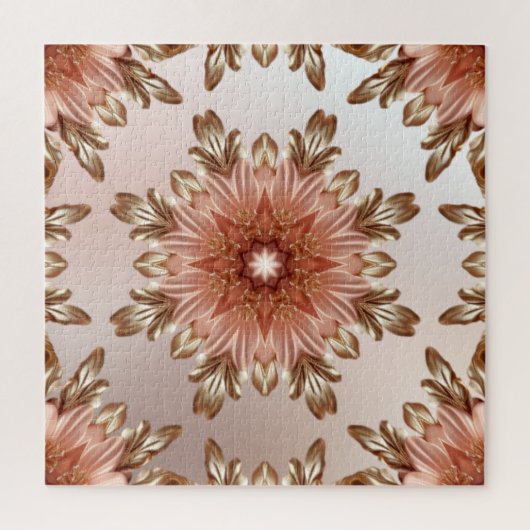 オレンエレガントジピーチフローラジグソーパズル ジグソーパズル (縦)